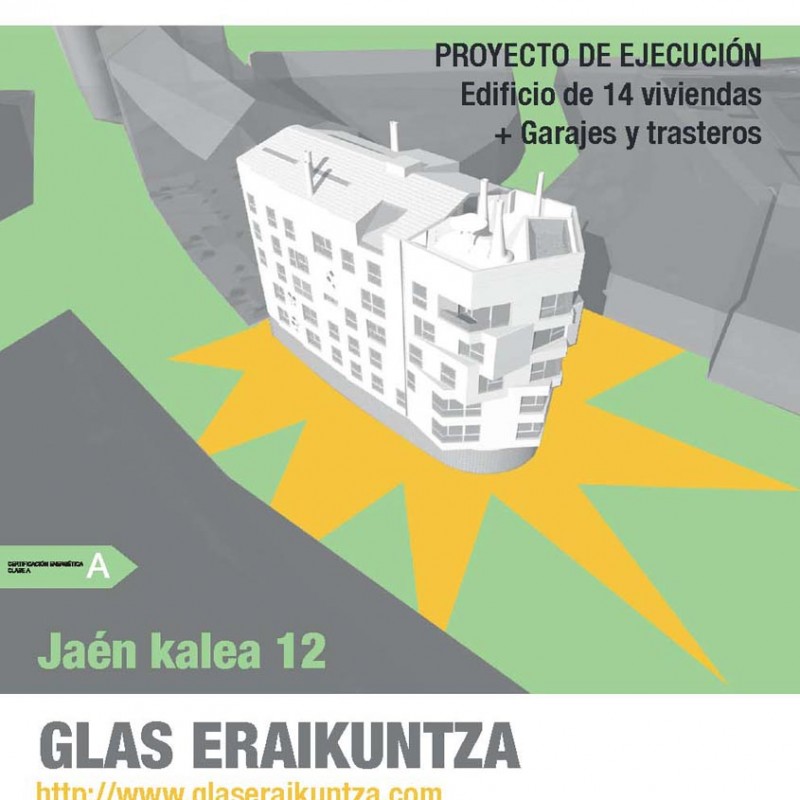Portada del dossier de información de la cooperativa de vivendas Jaén Kalea 12 en ISSUU